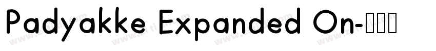 Padyakke Expanded On字体转换